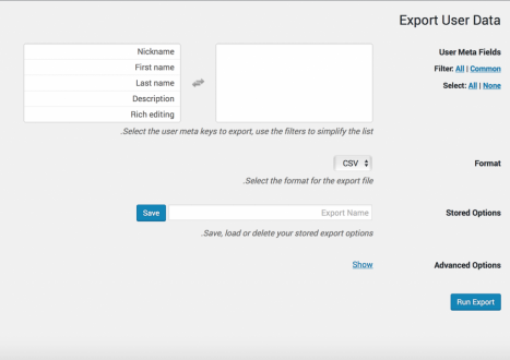 دریافت خروجی از همه اطلاعات کاربر با Export User Data